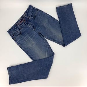 Bruun & Stengade Faded Straight Leg Jeans, W34 L34